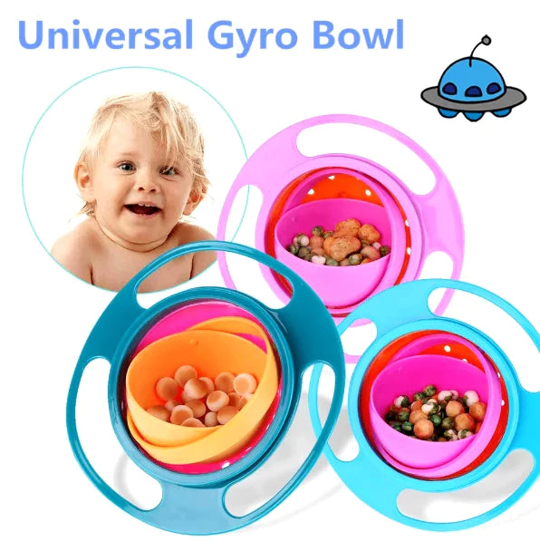 360-Degree Rotating Baby Bowl with Universal Gyro